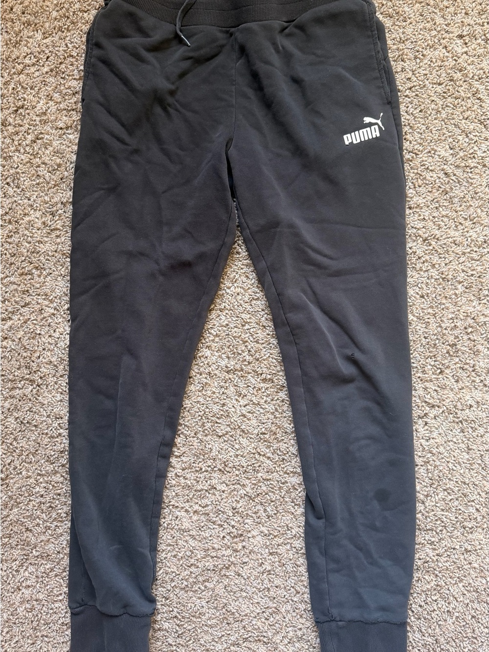 PUMA Black Jogger Sweatpants Women’s Medium M Athletic Lounge Pants
